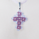 Small Cross - Noga-Violet Organza - 2